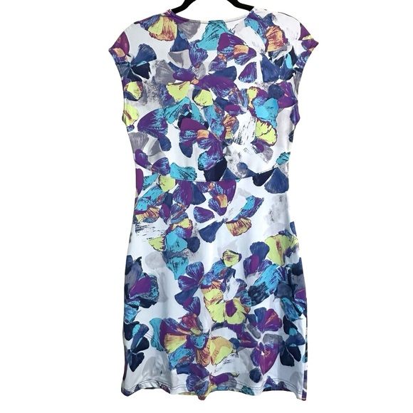 Title Nine Floral Diamalete Colorful Activewear Athletic Dress Size Medium - Picture 9 of 16